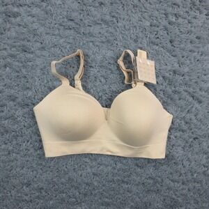 Truekind Supportive Comfort T-Shirt Bra Womens XL Beige Wireless Shaping NWT